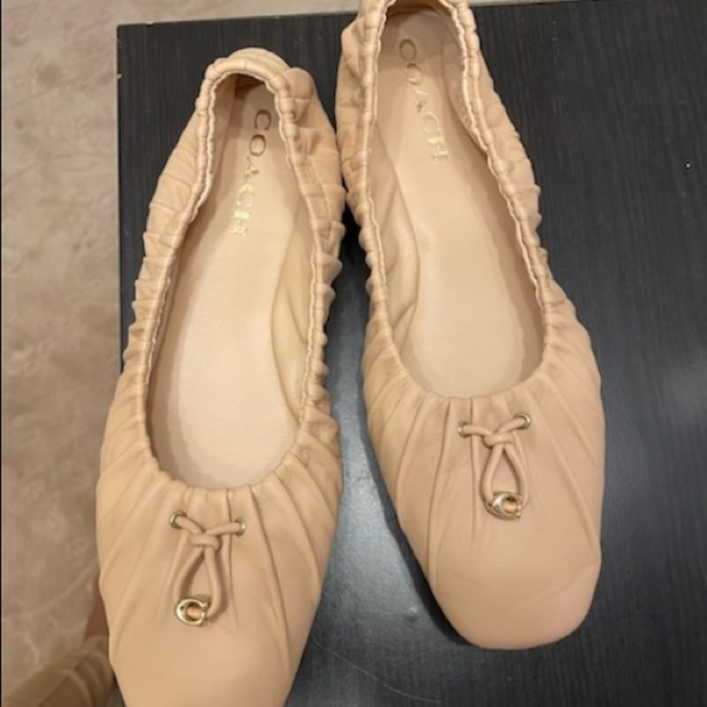 Coach “Eleanor Leather” ballerina shoes